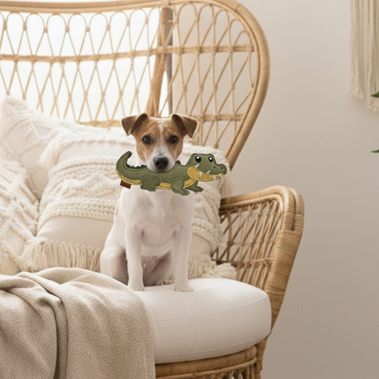 BUDDY. Koiran lelu nahasta "Krokotiili"