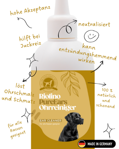Riolino PureEars- hellävarainen puhdistus herkille korville.