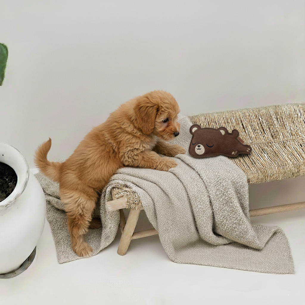 BUDDY. Koiranlelu nahasta "Pieni Karhu" 