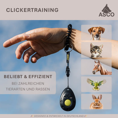 ASCO Finger Clicker - Clicker training premium clicker koirille, kissoille ja hevosille
