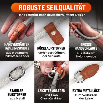LeichtLaufLeine® lyhyt talutushihna ja harjoitteluhihna parempaan hihnahallintaan 
