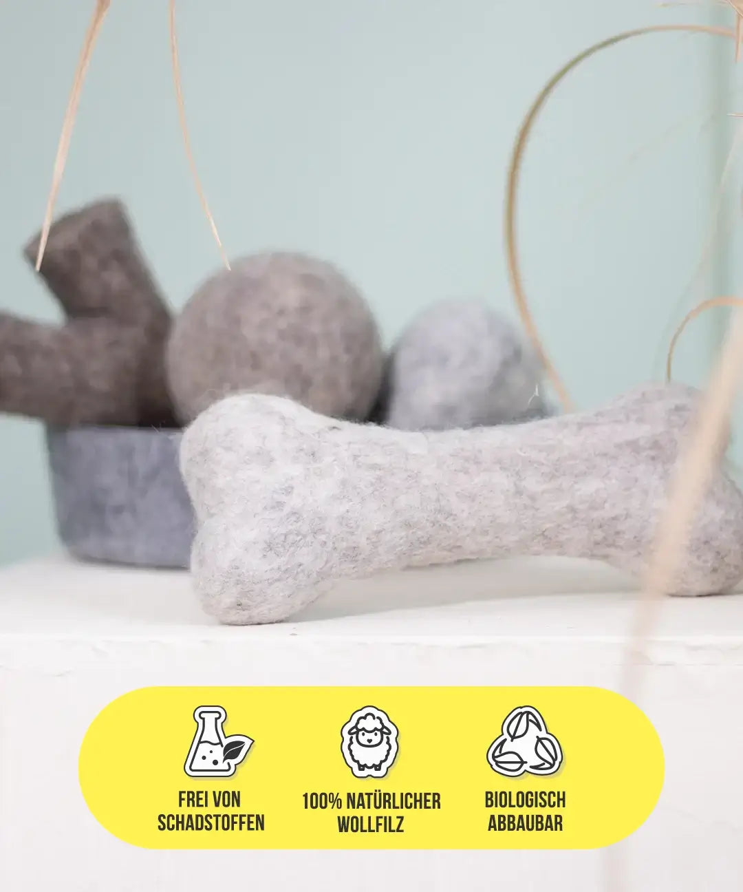 BUDDY. Koiran lelu villahuovasta "Luu" 