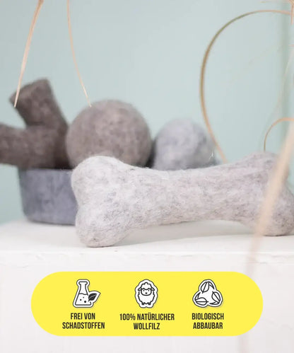 BUDDY. Koiran lelu villahuovasta "Luu" 