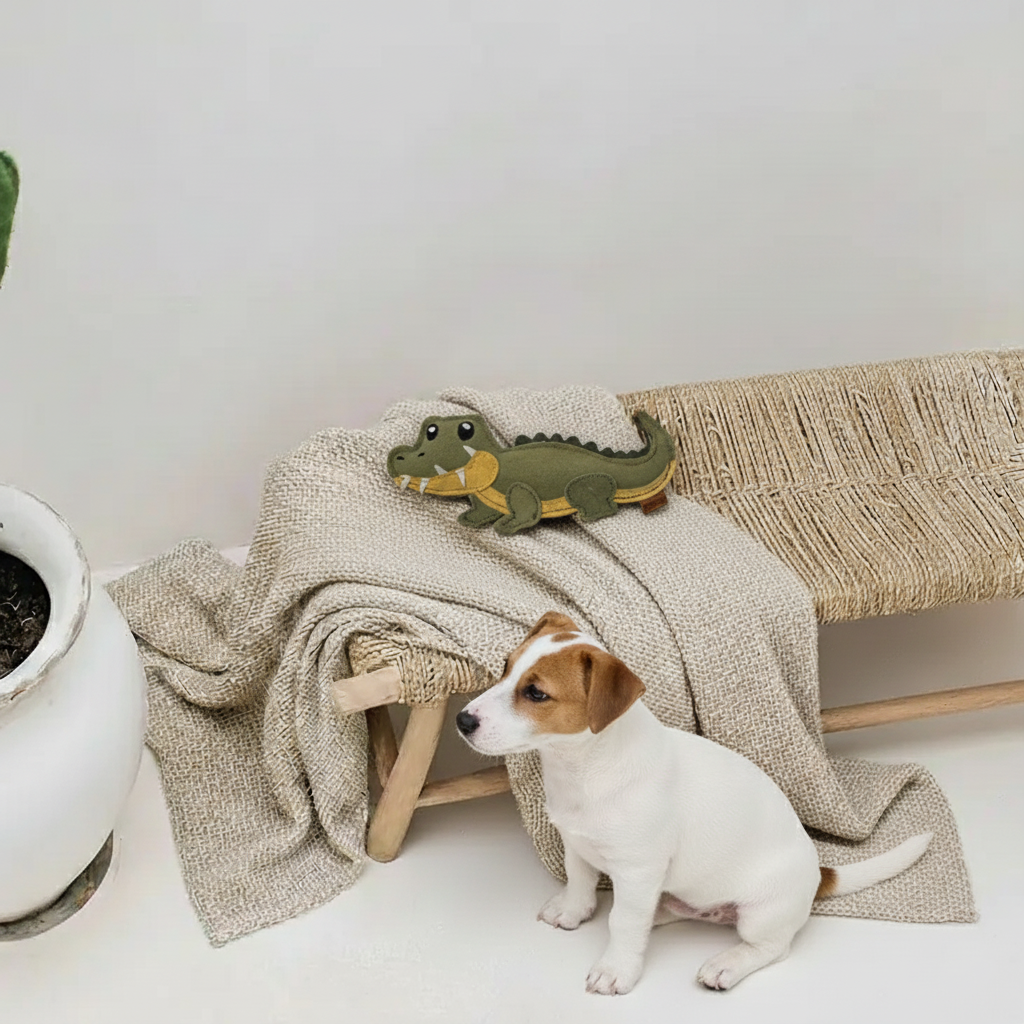 BUDDY. Koiran lelu nahasta "Krokotiili" 