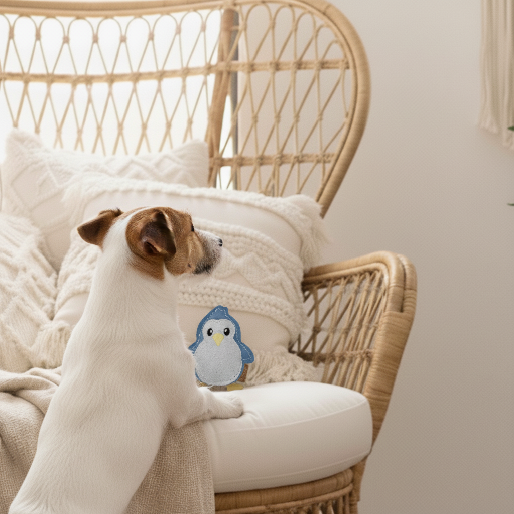 BUDDY. Koiran lelu nahasta "Pieni Pingviini" 